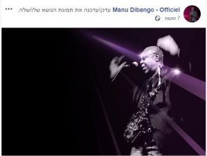 מוזיקאי עומד על במה בהופעה